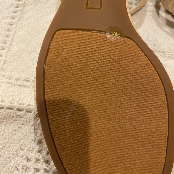 Copper Key Waltz Raffia Block Heel Sandals size 9 NEW w/o box crochet summer - Picture 5 of 7